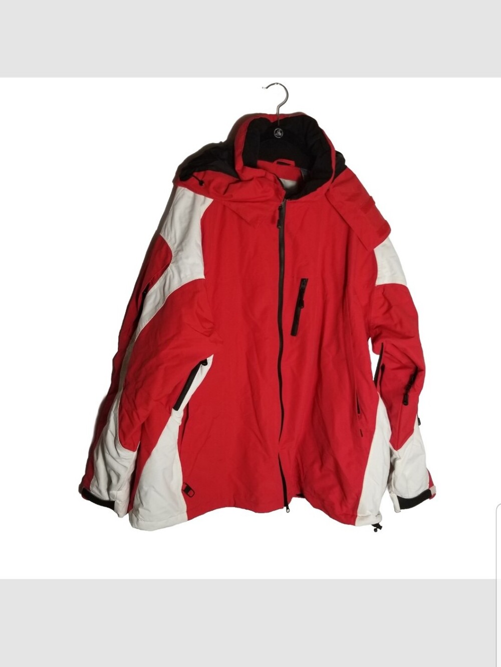 Polar Edge Gold Series Ski Jacket Men's XXL Hooded Full Zip Red & White